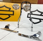 Oem Sportster Harley 04-22 Sissy Bar Passenger Backrest Side Plates Tall Upright. Fixed Price $89.95.