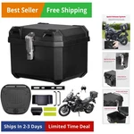 Motorcycle Top Case, Universal Pp Plastic Trunk Motorbike Tail Box For All Mo.... Fixed Price $169.12.
