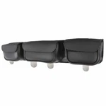 Motorcycle Windshield Bag 3 Pocket W/ Metal Post For Yamaha Kawasaki Suzuki- D58. Fixed Price $46.74.