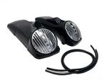 Mutazu 8" Speaker Lids W/ Tweeter Port Chrome Grills For 94-13 Harley Touring. Fixed Price $228.00.