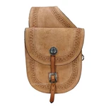 Western Handmade Tooled Roughout Leather Horse Saddle Bag .. Fixed Price $121.79.