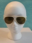 Vintage Scott Lexan T-15 Sunglasses, White Frame & Olive Brown Lens. Fixed Price $25.37.