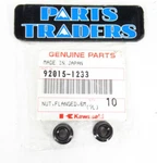 Nos Genuine Kawasaki Flanged Nut 6MM Set Of Ninja 250R300/400/650/1000SX/H2. Fixed Price $9.99.