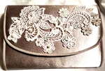 Vtg Evening Clutch Or Cross Body Bag Purse Bridal White Lace Wedding Regale. Fixed Price $24.00.