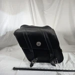 Willie & Max Leather Motorcycle Saddlebags Black Concho Cruiser Touringusa Made. Fixed Price $49.48.