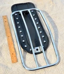 Harley Chrome Luggage Rack & Fender Bib For Fxd Models - By "mustang/motherwell". Fixed Price $130.00.