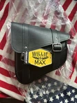 Willie & Max 59776-00 Revolution Universal Swingarm Saddlebag, Black. Fixed Price $95.00.