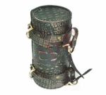 Genuine Black Golden Leather Tool Roll Bag Fits Harley Chopper Bobber Ecs. Fixed Price $37.39.