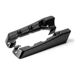 Hogworkz Harley 3" Saddlebag Extensions '93-'13 Cvo Dual Exhaust Vivid Black. Fixed Price $197.98.