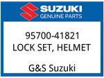 Suzuki Oem Part 95700-41821 Lock Set Helmet. Fixed Price $145.21.