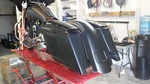 2014-15 Stretched Saddlebags Rear Fender Harley Davidson Street Glide. Fixed Price $599.00.
