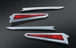 Kuryakyn Led Saddlebag Extensions - Chrome Motorcycle Street Bike KUR7170. Fixed Price $59.97.