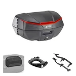 Givi V49 Air Black Orange Top Case Kit For Bmw 1200 Rt 2014-2018. Fixed Price $427.90.