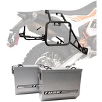 Tusk Aluminum Panniers With Racks V2 Large Silver For Ktm 690 Enduro. Fixed Price $597.25.