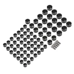 Moto Black Cut Topper Bolt Caps Cover Fit For Harley Electra Glide Flhtcu. Fixed Price $48.36.