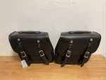 Leatherworks Retro Bolt-on Saddlebags Black 106BO. Fixed Price $284.99.