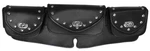 Windshield Fairing 3 Pocket Leatherpouch Studded Harley Davidson Touring Flst. Fixed Price $44.95.