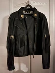 Vintage Harley Davidson Leather Motorcycle Jacket From 1989. Fixed Price $350.00.