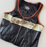 Vtg Harley Davidson Vest Women Large Black Leather Motorcycle Y2K Biker 2006 B&s. Fixed Price $125.00.