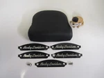 Harley-davidson Obsolete Custom Mini Backrest Pad P/n: 52173-90 & Name Plates. Fixed Price $179.99.