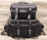 Shaf International Leather Large 2 Piece Pvc Touring Pack With Barrel Bag. Fixed Price $114.99.