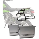 Tusk Aluminum Panniers With Racks V2 Large Silver For Kawasaki KLX300. Fixed Price $570.18.