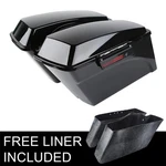 Vivid Black Hard Saddlebags & Latch Keys Fit For Harley Touring Models 94-13. Fixed Price $184.50.