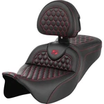 Saddlemen Road Sofa Hc Seat W/ Rest Red 808-07B-189B4 For 08-23 Harley Touring. Fixed Price $846.00.