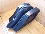 Long Sweep Extended Saddlebags/fender And Lids For Harley Davidson 09-2013. Fixed Price $990.00.