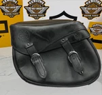 Oem 84-06 Harley Softail Fatboy Black Leather Left Side Saddlebag. Fixed Price $99.95.