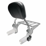 Adjustable Backrest Sissy Bar W/ Luggage Rack For 97-08 Touring Chrome. Fixed Price $75.00.