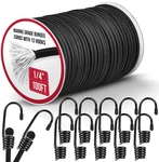 Cuerda Elastica Bungee Marina Pesada 12 Ganchos 1/4 X 100 Pies Camping Kayak. Fixed Price $41.53.