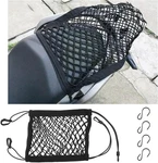Motorcycle Cargo Net For Helmet Storage, 9.4'' 10.6'' High Elastic Double Layer. Fixed Price $15.44.