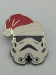 Rare Disney Star Wars Storm Trooper Santa Hat Pin DC2806. Fixed Price $31.50.