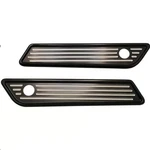 Pro-one Performance Saddlebag Latch Ball-milled Covers Black 104722B. Fixed Price $178.16.