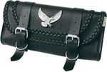 Willie & Max Braided Eagle Black Leather Universal Motorcycle Tool Pouch Harley. Fixed Price $89.95.