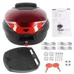 Red Motor Trunk Scooter Tour Tail Box Luggage Top Lock Storage Carrier Case 32L. Fixed Price $46.15.