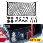 Rear Cargo Net, Universal Adjustable Elastic Trunk Storage Organizer. Fixed Price $12.99.