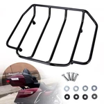 Black Luggage Top Rack Pack Pak For Harley Touring Flhr Flhx Flhtcu. Fixed Price $63.95.