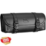 Kemimoto Motorcycle Fork Tool Bag Pu Leather Roll Front Handlebar. Fixed Price $42.99.