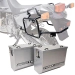 Tusk Aluminum Panniers With Racks V2 Medium Silver For Suzuki DR650S. Fixed Price $576.26.