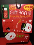 Vintage Christmas Super Giant Gift X2 Bag 44 52 Snowman Let It. Fixed Price $9.95.