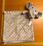 Dream Kids Ny Llc Gray Mink Dots Elephant Security Blanket Lovey Pacifier Holder. Fixed Price $9.97.