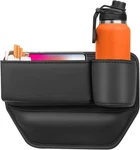 2X Pu Leather Car Seatside Oranizer Gap Filler Storage Boxs With Cup Holder. Fixed Price $8.99.