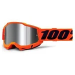 100% Accuri 2 Goggles Neon Orange Mirror Silver Lens. Fixed Price $72.36.