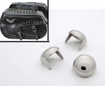 25 Ct. Chrome Saddlebag Seat 1/2 Inch. Non-rust. Motorcycle Studsandspikes. Fixed Price $8.00.