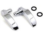 V-twin Chrome 2014UP Harley Touring Saddlebag Handle Kit 49-1266. Fixed Price $79.00.