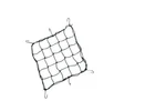 Drag Specialties Black 15"X15" Universal Motorcycle Luggage Storage Cargo Net. Fixed Price $11.39.