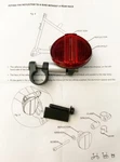 New Original Oem Brompton Rear Reflector And Bracket. Fixed Price $14.00.