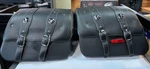 Indian Motorcycle 2880234-01 Genuine Leather Saddlebags, Black. Fixed Price $450.00.